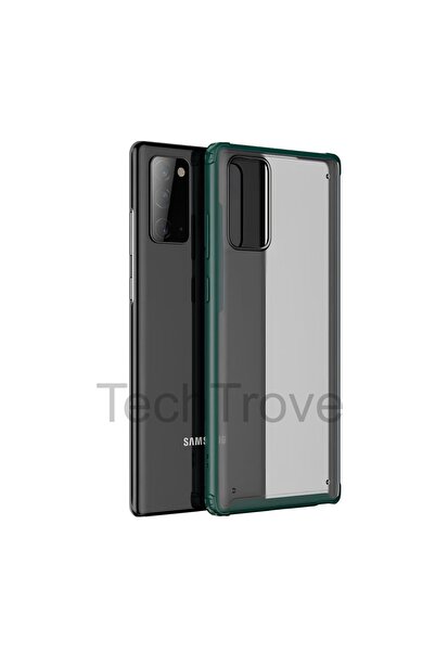 TechTrove Samsung Galaxy Note 20 Kılıf Extra Korumalı Arkası Şeffaf Slikon Kapak