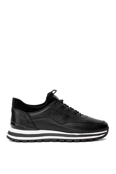 Voyager M084C Men's Genuine Leather Casual Shoes Black