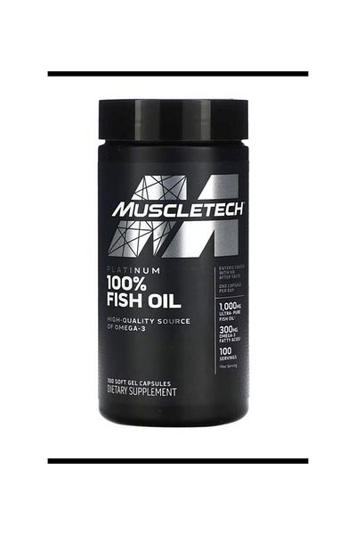 MUSCLETECH , Platinum 100% Omega 3 (Fish Oil) 100 Gel Capsules