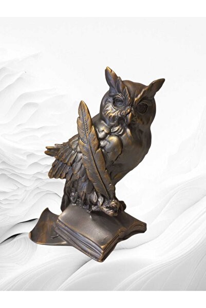 bakan hediyelik Kitaplı Baykuş Füme Renk