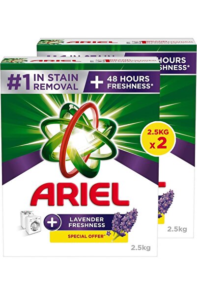 Ariel مسحوق غسيل أوتوماتيك برائحة اللافندر، 2×2.5 كجم
