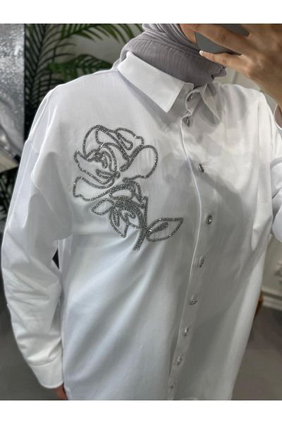 Ghisa Roses Embroidered Shirt