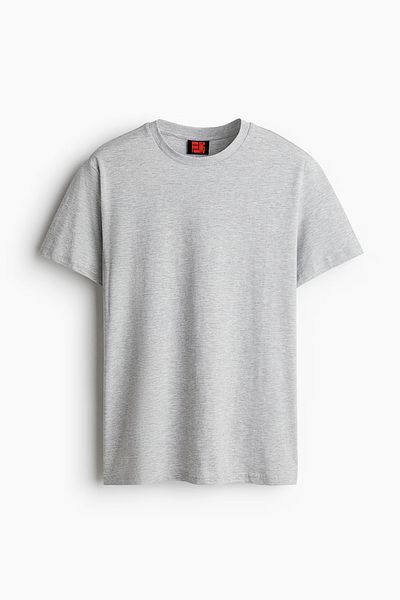 MARKATEM Unisex μαλακή υφή γυναικεία ανδρική μπλούζα με λαιμόκοψη βαμβακερή βασική μπλούζα