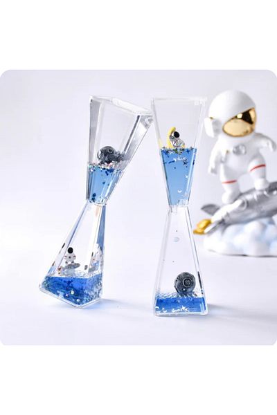 ECOME Space Themed Spilled Oil Hourglass