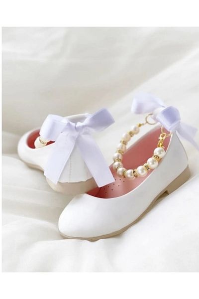 GÜL Baby GÜLBABY Pantofi de balerina pentru fete, balerini eleganti cu perle, ocazie speciala, pantofi confortabili de vara pentru ziua de nastere