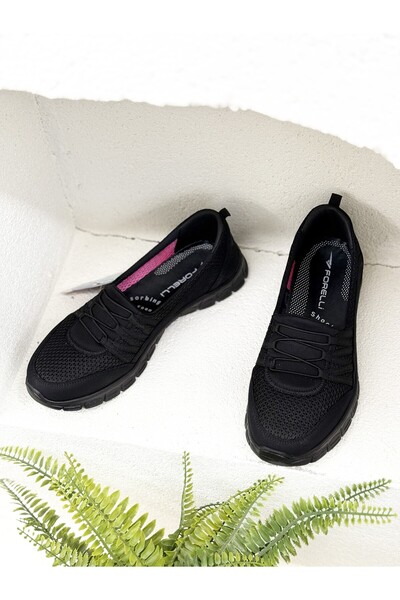 Forelli Lisa Front Elastic Orthopedic Mesh Sneaker Daily Shoes Women