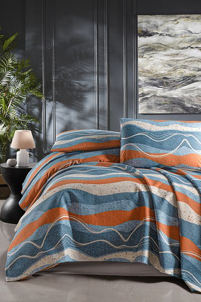 Fabric Box 100% Cotton Single Pique Set Canyon
