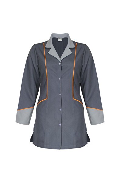 SAYGINLAR İŞ TEKSTİLİ تونك ليلي أباج طية صدر السترة وأكمام طويلة