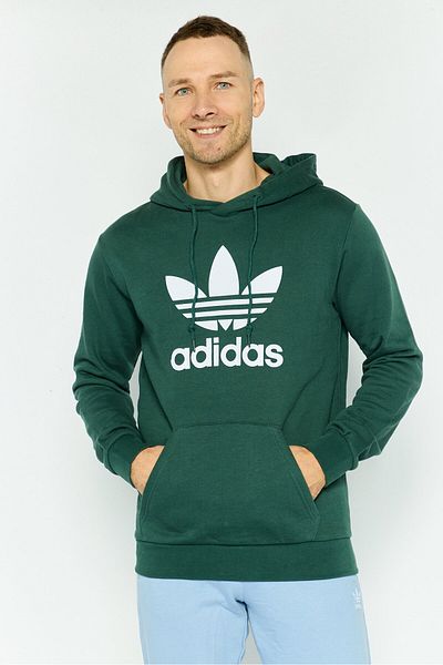 adidas Men Sportswear Fit Brand Logo Outdoor Sweatshirts, Green