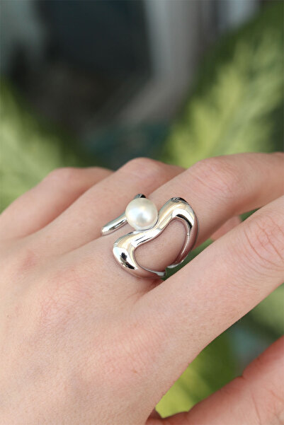 Bernami Special Brass Color Adjustable Pearl Stone Ring Deal!! !