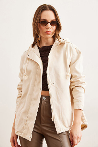 Olalook Női kőzseb, cipzáras, részletes gabardin dzseki CKT- 19000419