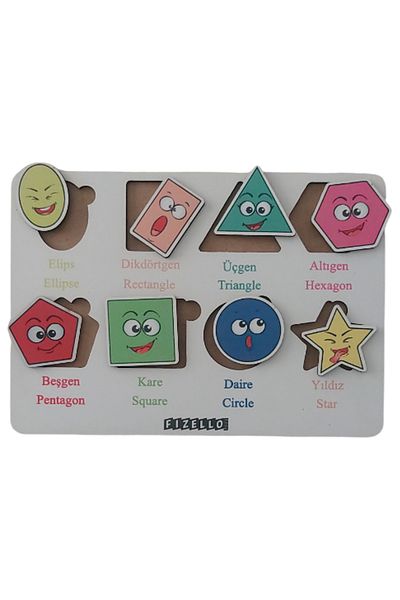 Fizello Geometric Shapes Find & Insert Educational Learning Puzzle Montessori & Jigsaw Baby Kids Toy