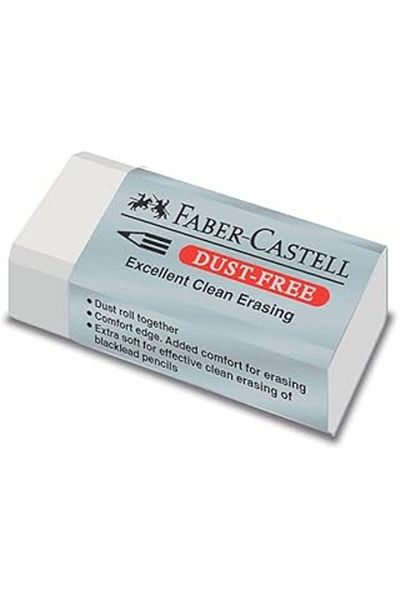 Mu Art Faber-Castell 187130 -Box30 Dustless Eraser - White (Pack of 30)