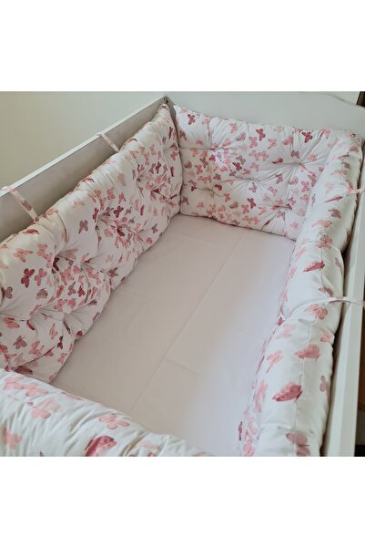 yasetex tasarım حماية جانبية للسرير مقاس 60 × 100 - ارتفاع 40 سم - قماش قطن 100% - مضاد للحساسية - قابل للغسل