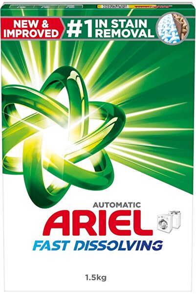Ariel Fast Dissolving Laundry Detergent Powder, 1.5Kg