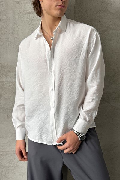 HYMAN Men's Oversize Modal Shirt