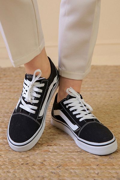 ibrahim müslü Unisex Black Linen Sneaker