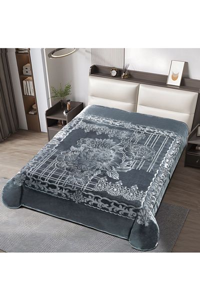 smart home Luxury Winter Blanket for Two People - Soft, Patterned, Two-Layer Blanket - Weight 4 kg - Size 200 x 230 cm