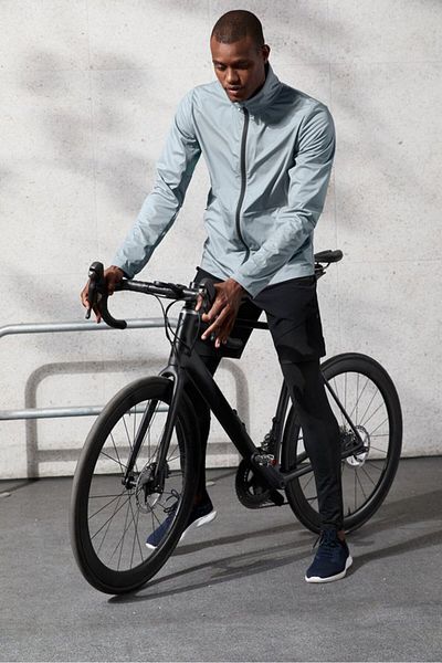 Tchibo Men Sportswear Fit Long Sleeve Training Windbreaker Jacket, Grey