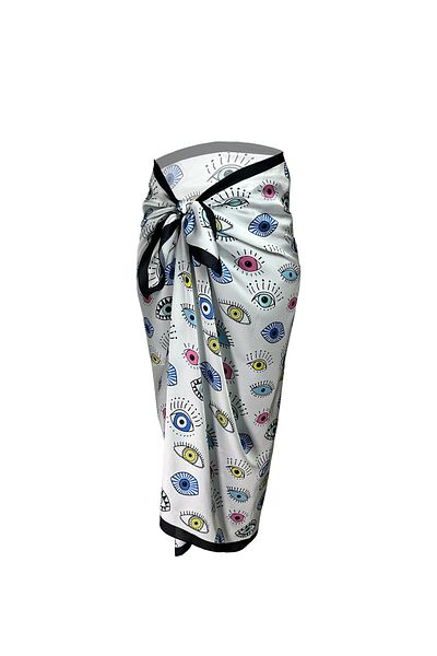 OVELIA İSTANBUL Alaçatı Funky Satin Pareo 95*145cm
