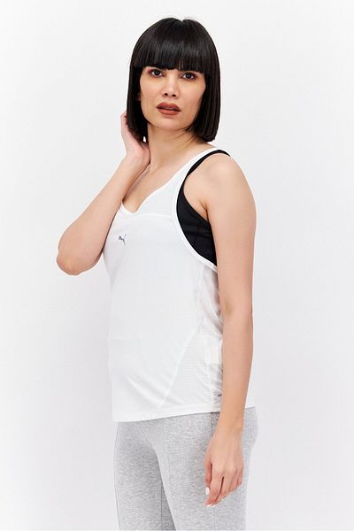 Puma Women Sportswear Fit Training Sleeveless Tank Top, White