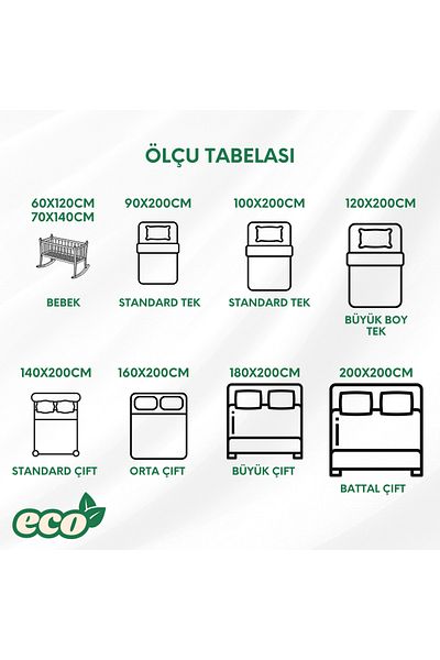 Strauss Home Eco Series - 100% Cotton Economy Bed Sheet, Single/Double, Elastic, Oeko-Tex Certified