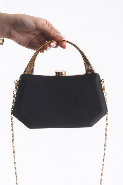GUİZA Evening Dress Bag Special Design Case Crystal Stone Chain and Armlet Evening Dress Bag