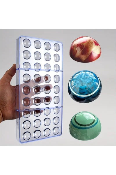 Siliko World Polycarbonate Chocolate Mold Hemisphere 2cm