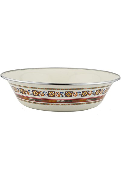 Generic Al Saif Ghazar Khuzama Salad Plate, Multi-color, 8 inch, Aluminum