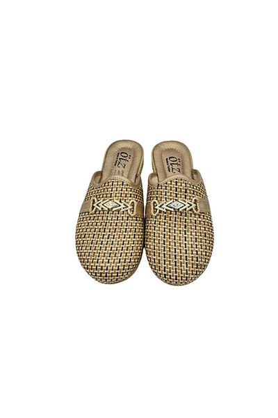 shoemio Γυναικείες παντόφλες Gloria Straw Buckle