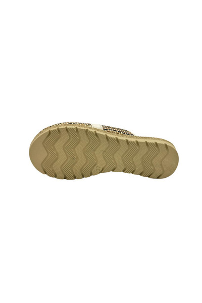 shoemio Gloria Straw Buckle Women's Slippers