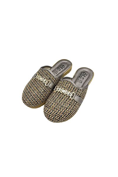 shoemio Γυναικείες παντόφλες Gloria Straw Buckle
