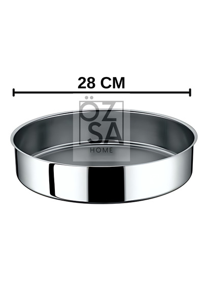 ÖzSa Home 5 Piece Stainless Steel Round Baking Pan Set