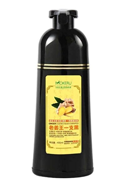 Mokeru Ginger Black Hair Shampoo Organic Pure Natural Dye 500 ML