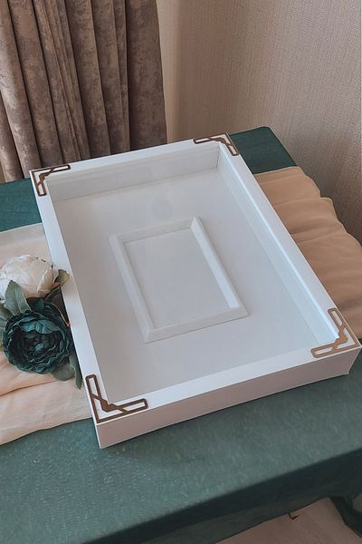 Verda Çerçeve إطار ذاكرة تخزين الورد مقاس 30 × 40 سم مع قسم صور - صندوق ورد بإطار ذاكرة مقاس 6 سم