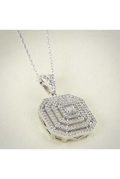 Mia Vento Effective Diamond Baget Efsanesi Gümüş Kolye