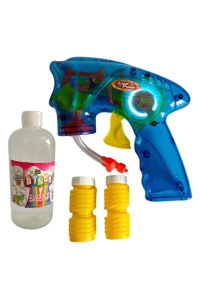 BambaPaw Köpük Tabancası 500ml Yedek Köpük Hediyeli - Bubble Gun - Baloncuk T...