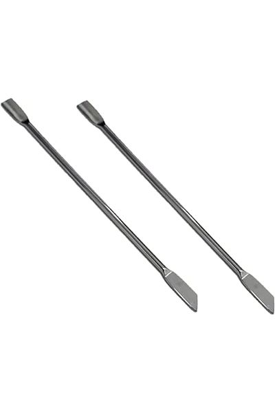 LA PERLA TECH Professional Nail Cuticle Pusher Stainless Steel (2 Pcs)