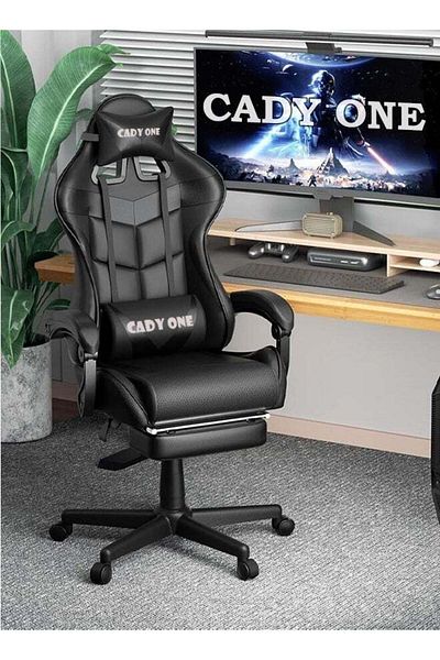 Cady One Adjustable Gaming Chair, High Back PU Leather Computer Chair with Lumbar Support