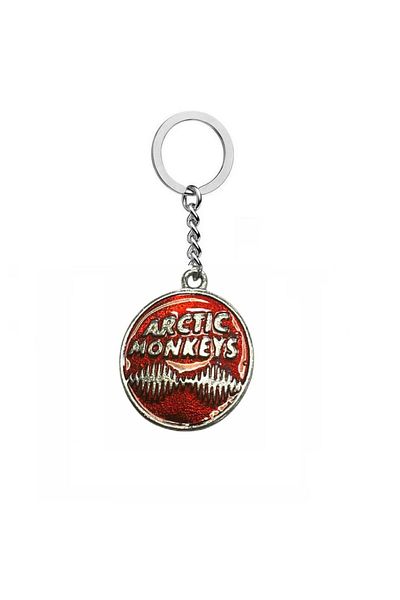 Herşey Nota Arctic Monkeys Logo Keychain Metal Design Rock Music Fan Merch