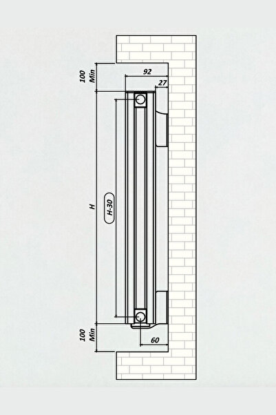 AEON Argus Alüminyum Panel Radyatör 1000 X 350 (5 DİLİM) Kırık Beyaz Kalorifer Petek