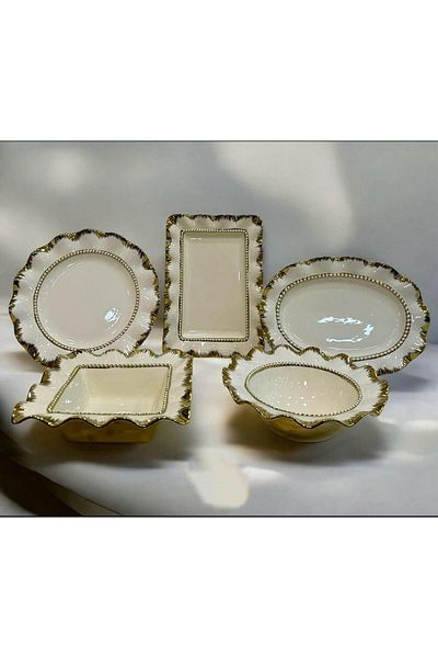 decovien 5 PIECES PORCELAIN PRESENTATION SET