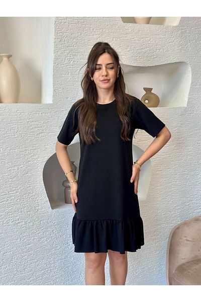 DE'VESTA ROCHIE PREMIUM ȚESĂTURĂ MODAL SPECIAL LICHRA VOLAN GÂT BICICLETA DE VARĂ ȘI DE PRIMĂVARĂ CONFORTABLE ȘI DE ZILNIC