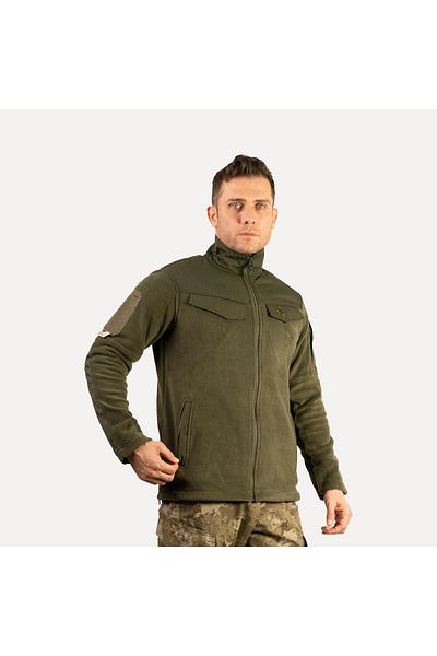 Wolftrap Tactical Поларено яке с 5 джоба в цвят каки, ​​удобно поларено яке, което ви предпазва от студа