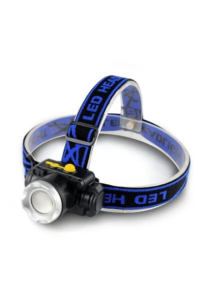 MDS Şarjlı 6000 Lümen Su Geçirmez Zoomlu Kafa Feneri Kamp Outdoor LED Baş Lam...