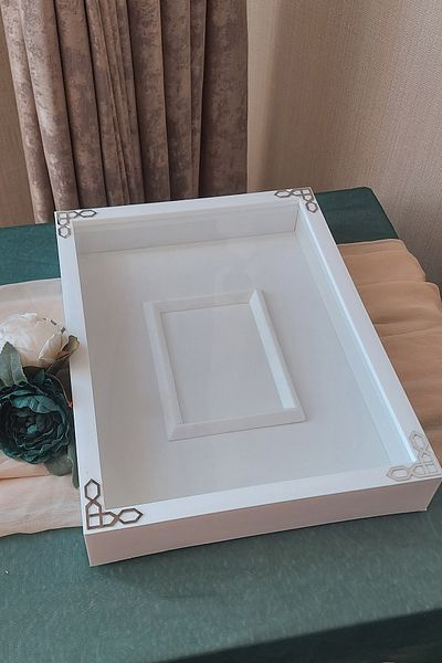 Verda Çerçeve 30x40 Cm Rama de memorie pentru depozitare trandafiri cu sectiune foto - Rama de memorie de 6 cm Cutie de trandafiri