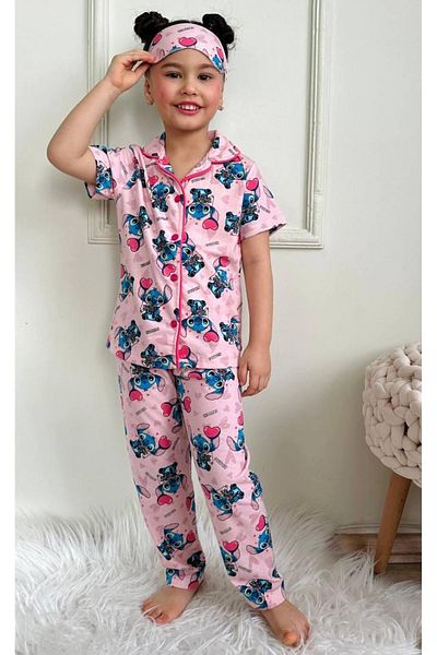 bakyaa Cute Character Girls Pajamas Set