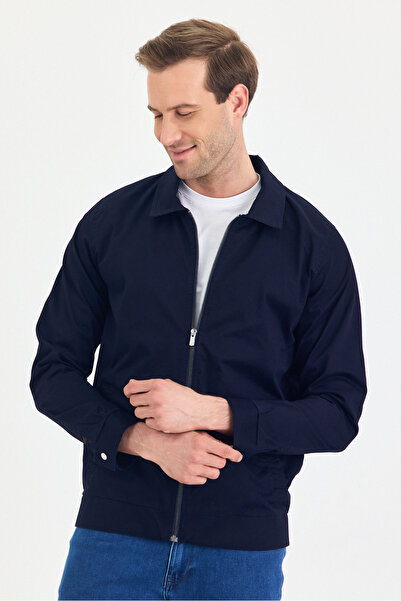 ENQUE Чоловічий сезонний тонкий без утеплювача пальто з підкладкою з 100% бавовняної габардину