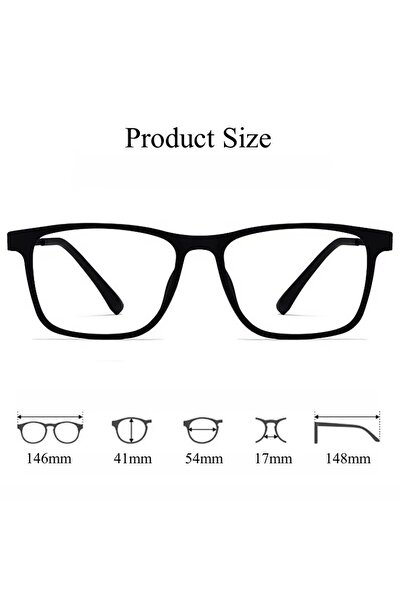 PICADİLİ Ochelari De Soare Cu Lentila Transparenta, Sg006, Negru/albastru