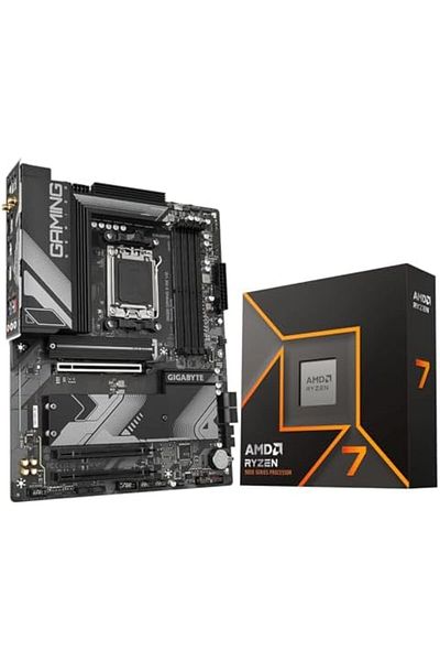 Amd Ryzen 7 9700X CPU with Gigabyte B650 Gaming X AX V2 Motherboard from Micro Center